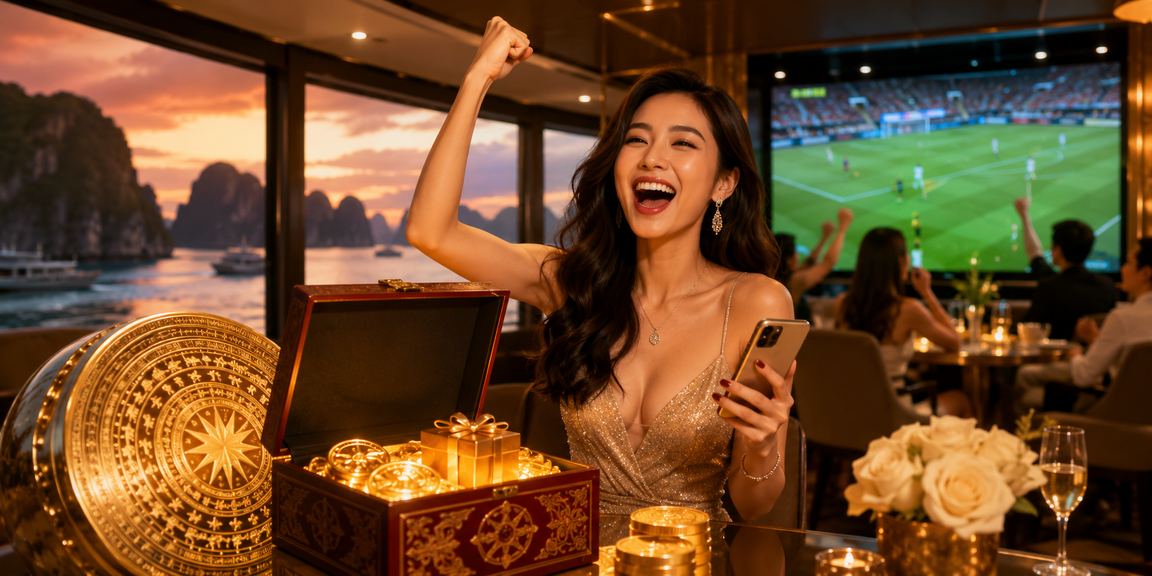 Khung cảnh trải nghiệm chơi casino trực tuyến tại Hạ Long